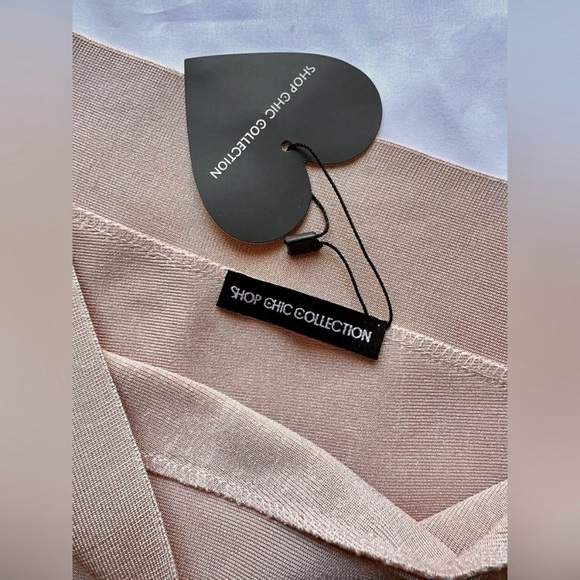 Boutique Blush Pink Ribbed Pearl Co Ord Set Large - Picture 3 of 15